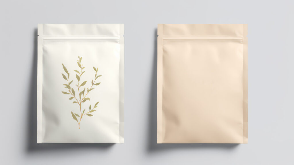 Design your own loose leaf tea packaging with this mockup template featuring a blank tea bag design for a personalized touchpeg